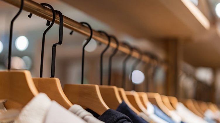 Clothes are hung