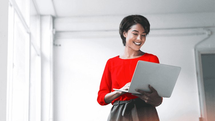 business women working on laptop