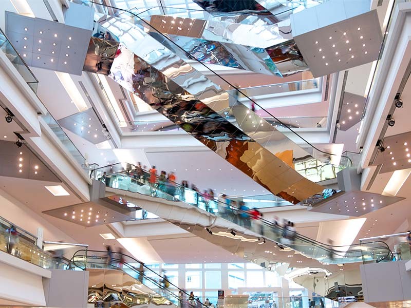 Retail shopping mall