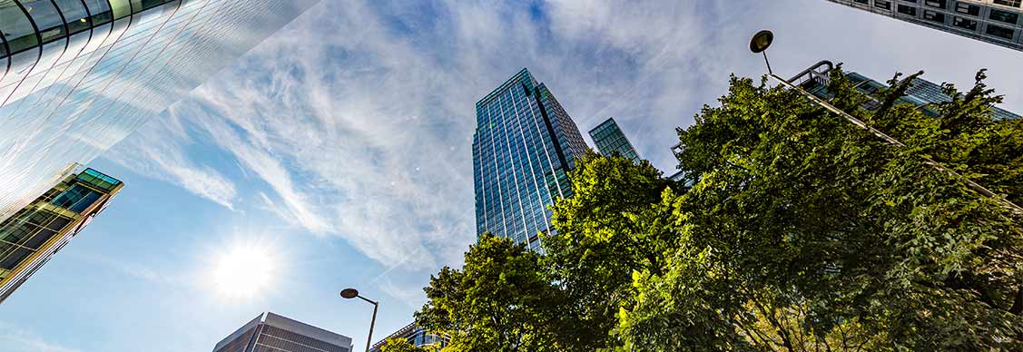 Canary Wharf skyscrapers