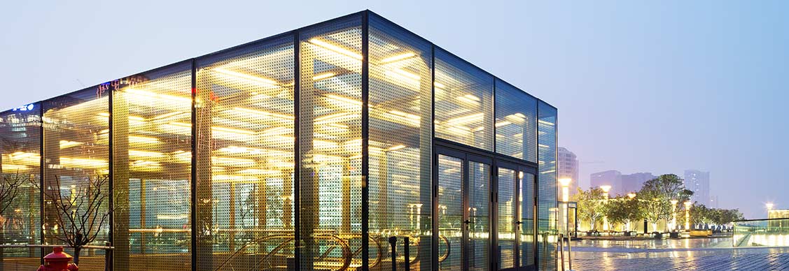 glass building