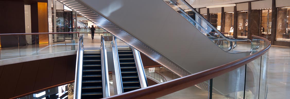 Escalator of a building