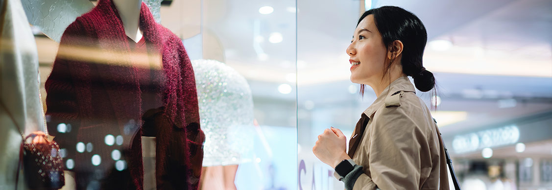 woman shopping