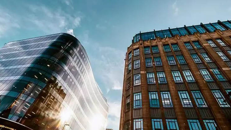 glass building view