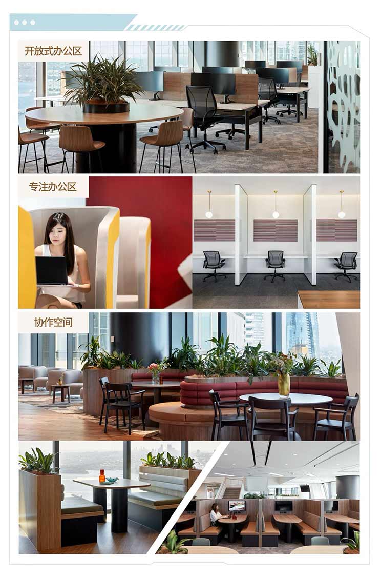 different office space