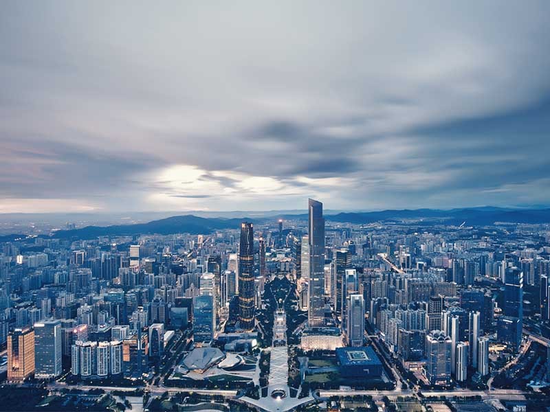 The scenery of Guangzhou CBD