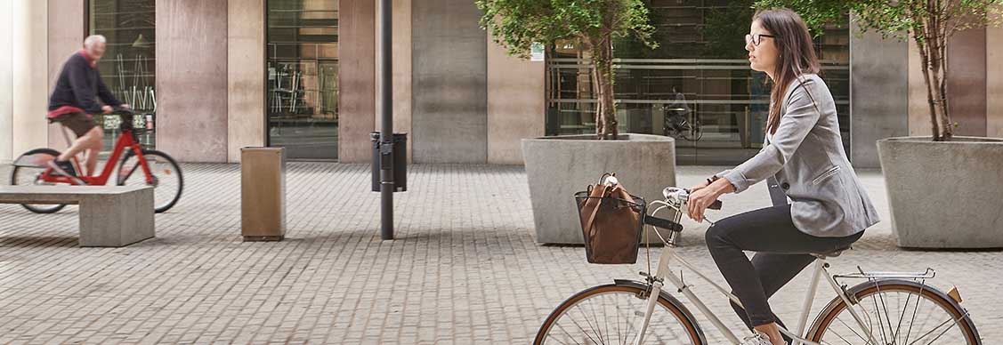 bicycle riding at streets