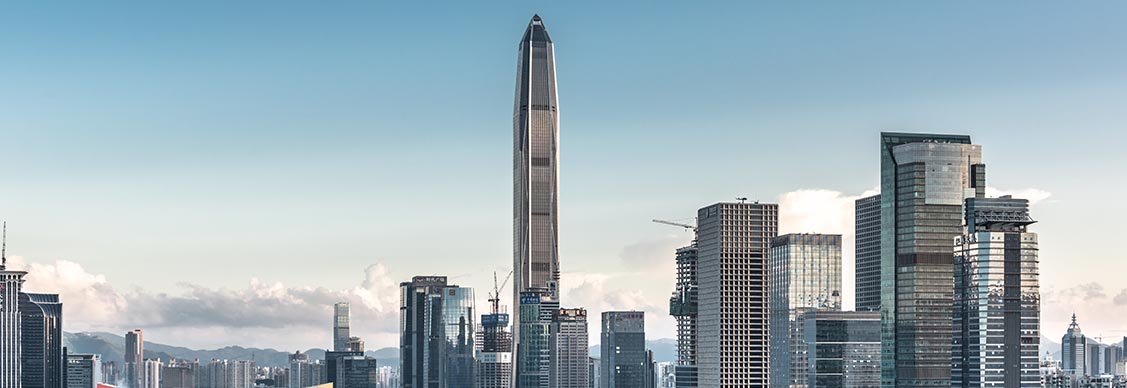 Aerial view of a city