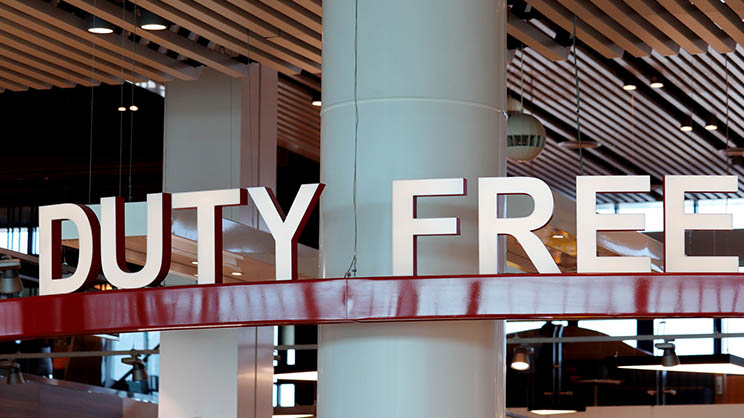 Duty free highlight in the space
