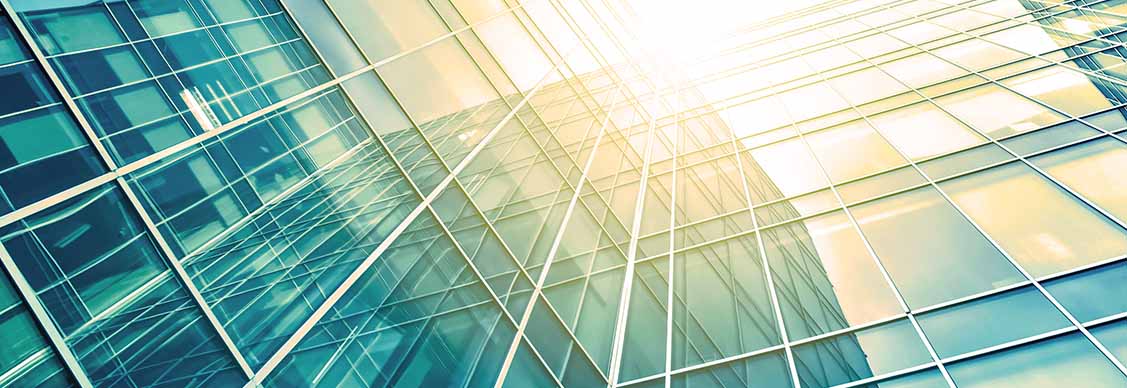 Glass building
