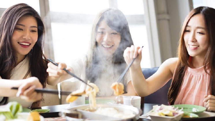 Women's at restaurant 