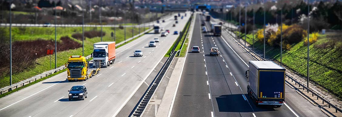 vehicles on highway