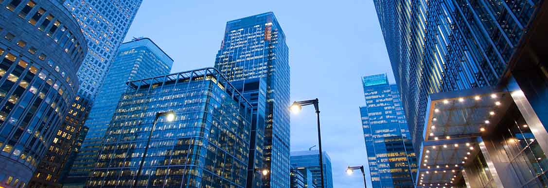 Multiple Office buildings in City