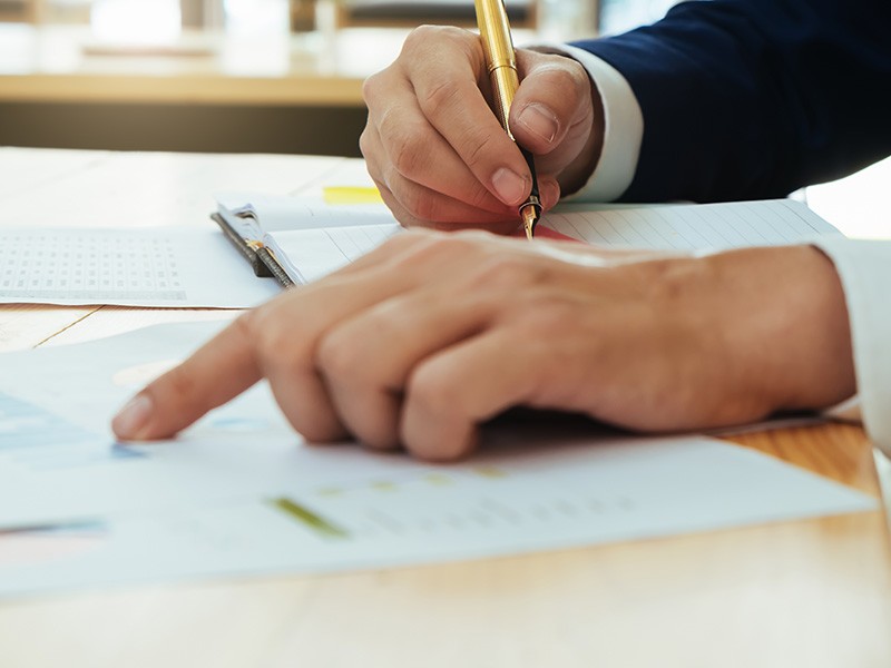Person writing