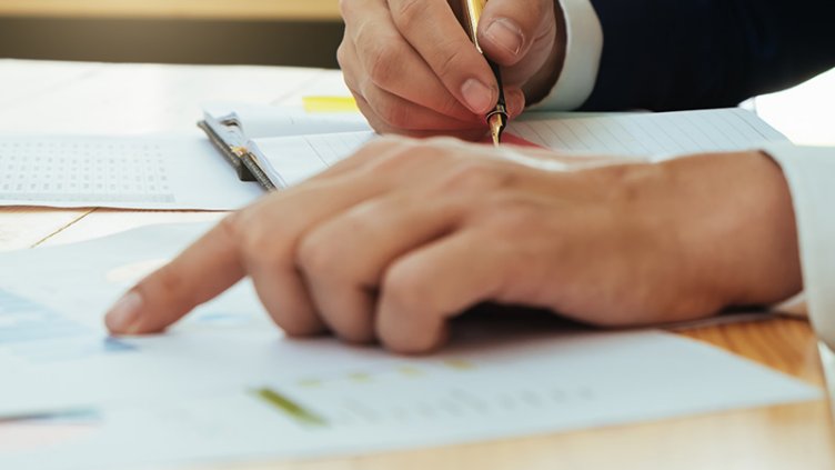 Person writing