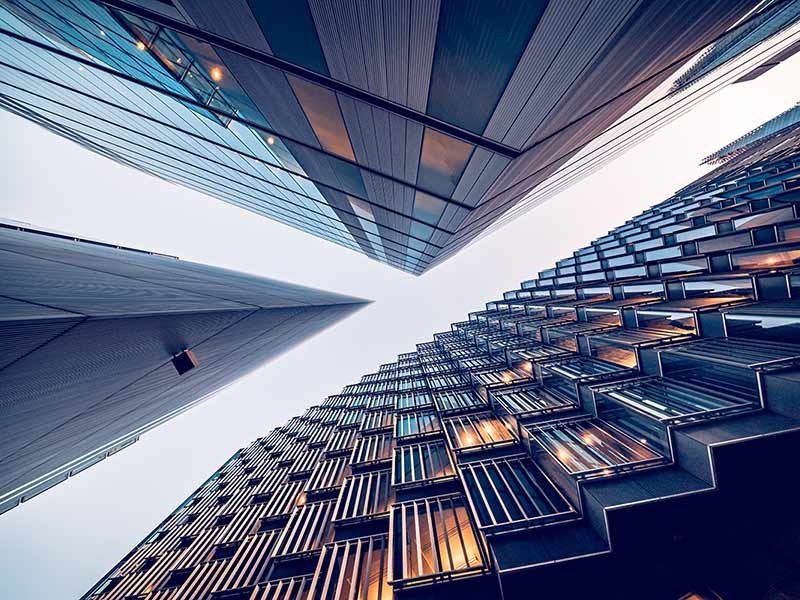 glass buildings
