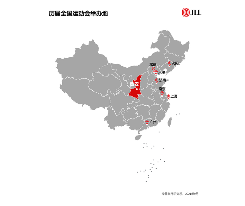 历届全国运动会举办地