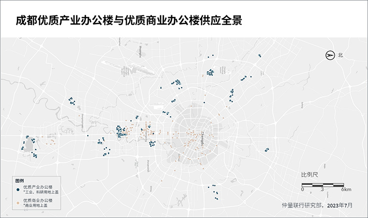 成都优质产业办公楼与优质商业办公楼供应全景