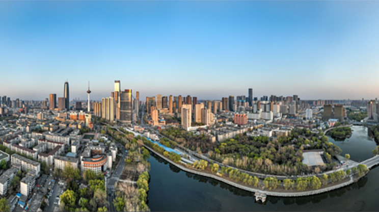 Aerial view of a City