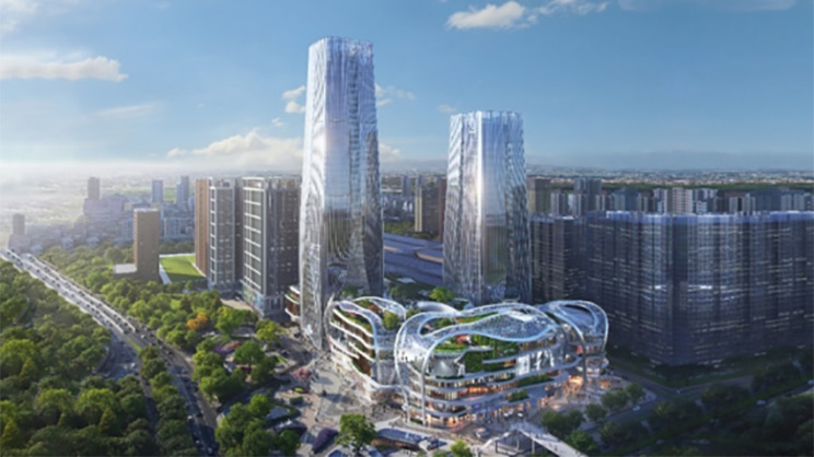Conceptual image of the Xi’an Nanfeihong Lehui Centre