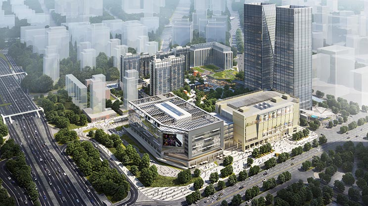 信达中心全景效果图