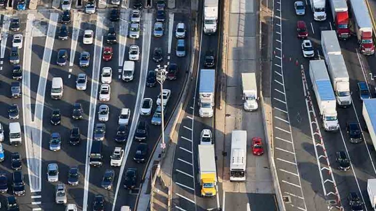 cars on the road