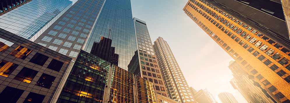 glass buildings