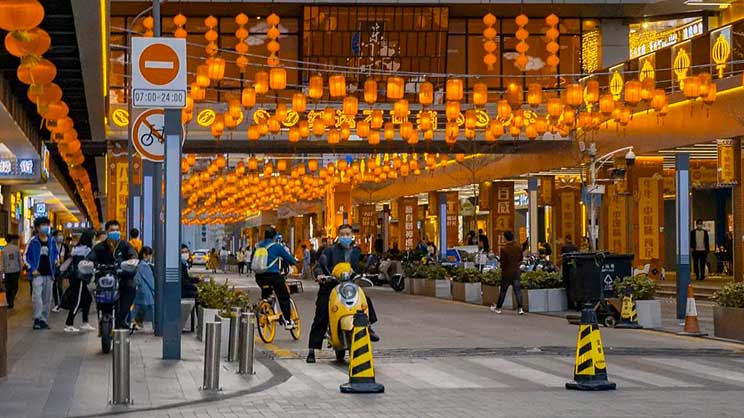 Decorated street