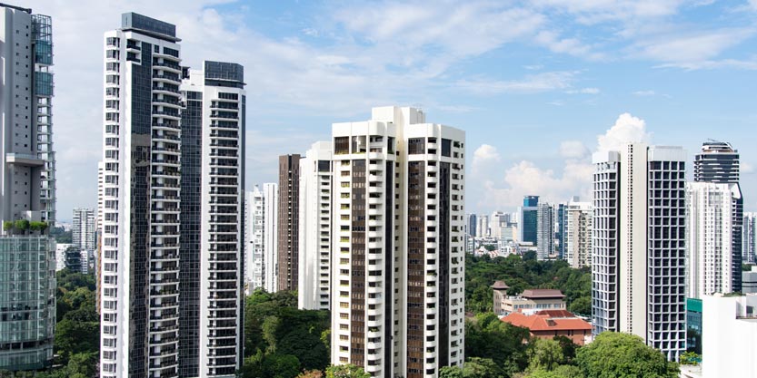 Buildings in city