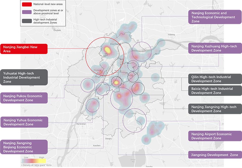 Distribution of small giant enterprises in hi-tech zones (2021)