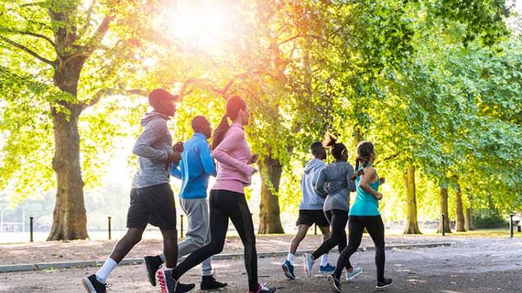 people jogging