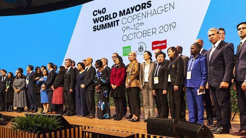 Mayors gather at the C40 World Mayors Summit in Copenhagen, Denmark