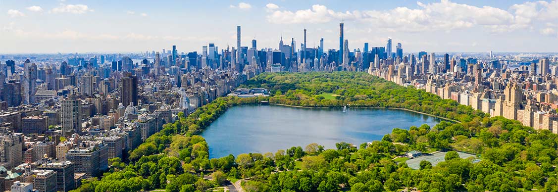 Aerial view of a city